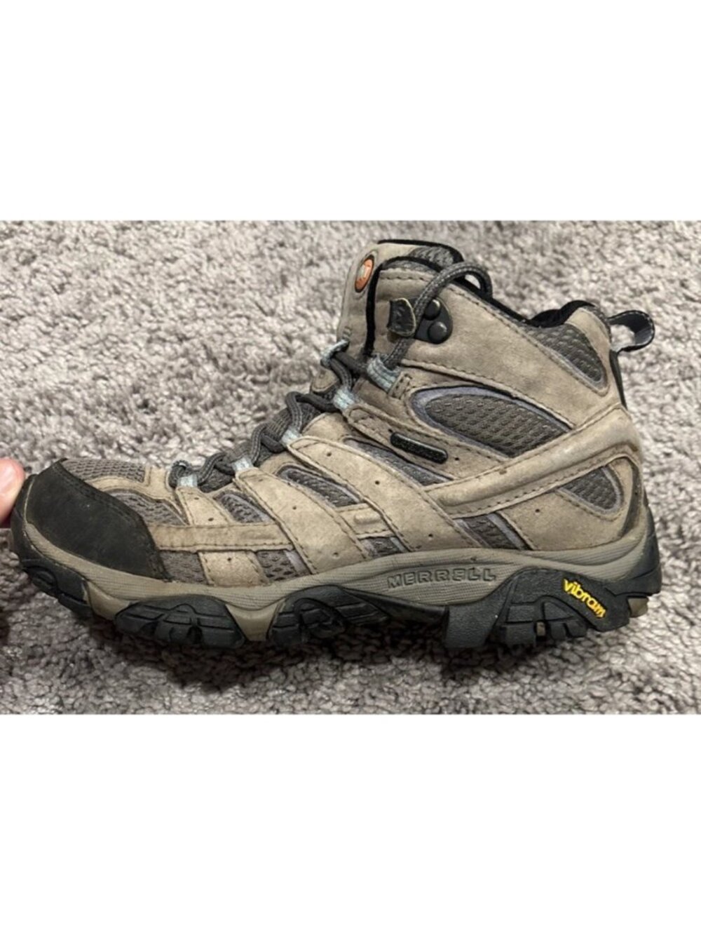 Merrell Moab 2 Mid Waterproof Shoes Womens Size 6.5 Hiking Boots Vibram J06054